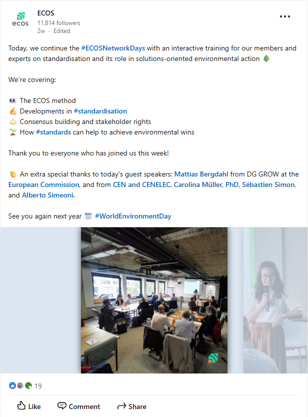 2025 ECOS Network Days LinkedIn